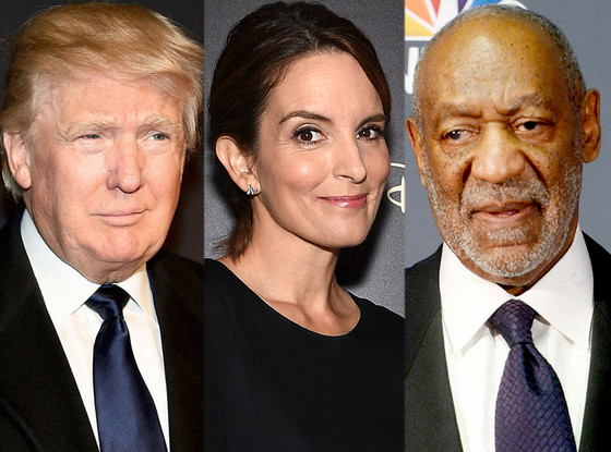 Donald Trump, Tina Fey, Bill Cosby Donald Trump, Tina Fey, Bill Cosby